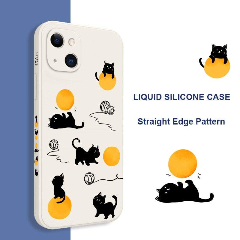iPhone용 고양이 놀이 밧줄 전화 케이스 