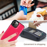 Wallet Double Button Leather Case For iPhone