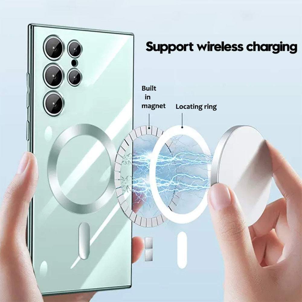 Electroplated Transparent Silicone Case For Samsung